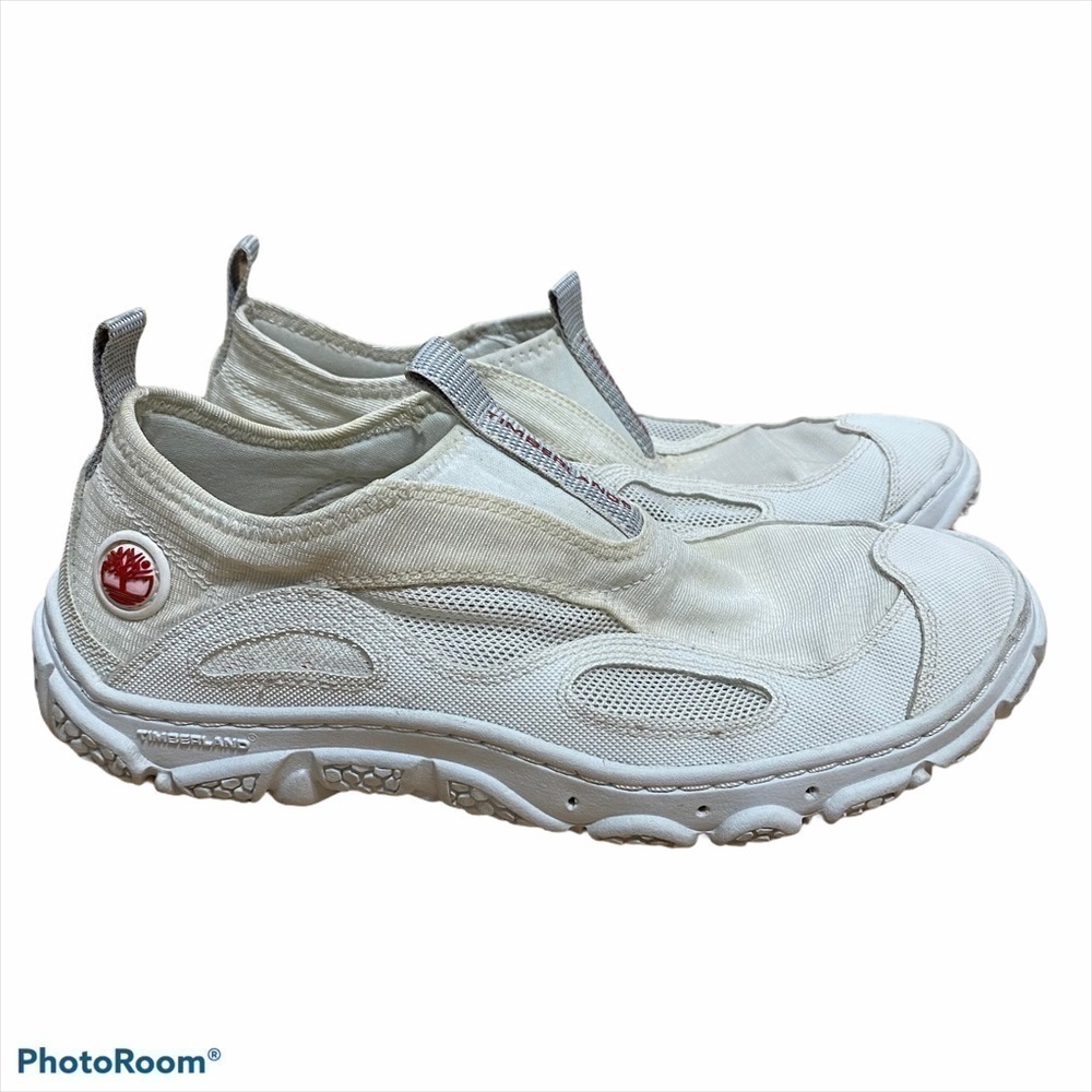 Timberland Slide On Sneaker Sz 6 Women’s White